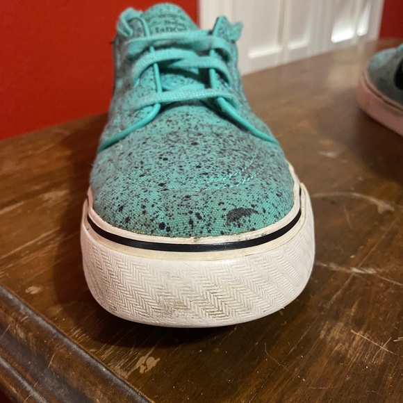 Stefan Janoski NIKE Premium Zoom SB Mens US 11.5 Green MINT SPECKLE Skate Shoes - Picture 9 of 12